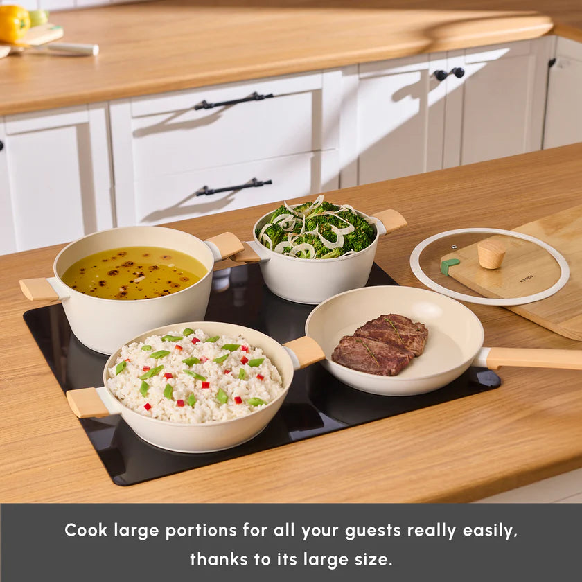 Swiss Crystal Almond 7-Piece Induction Non-Stick Cookware Set