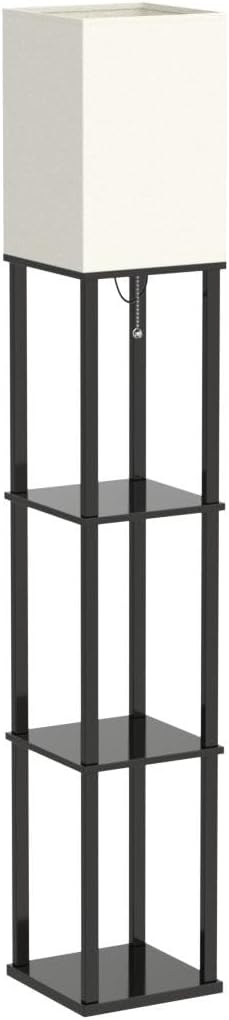 Floor Lamp with Shelves