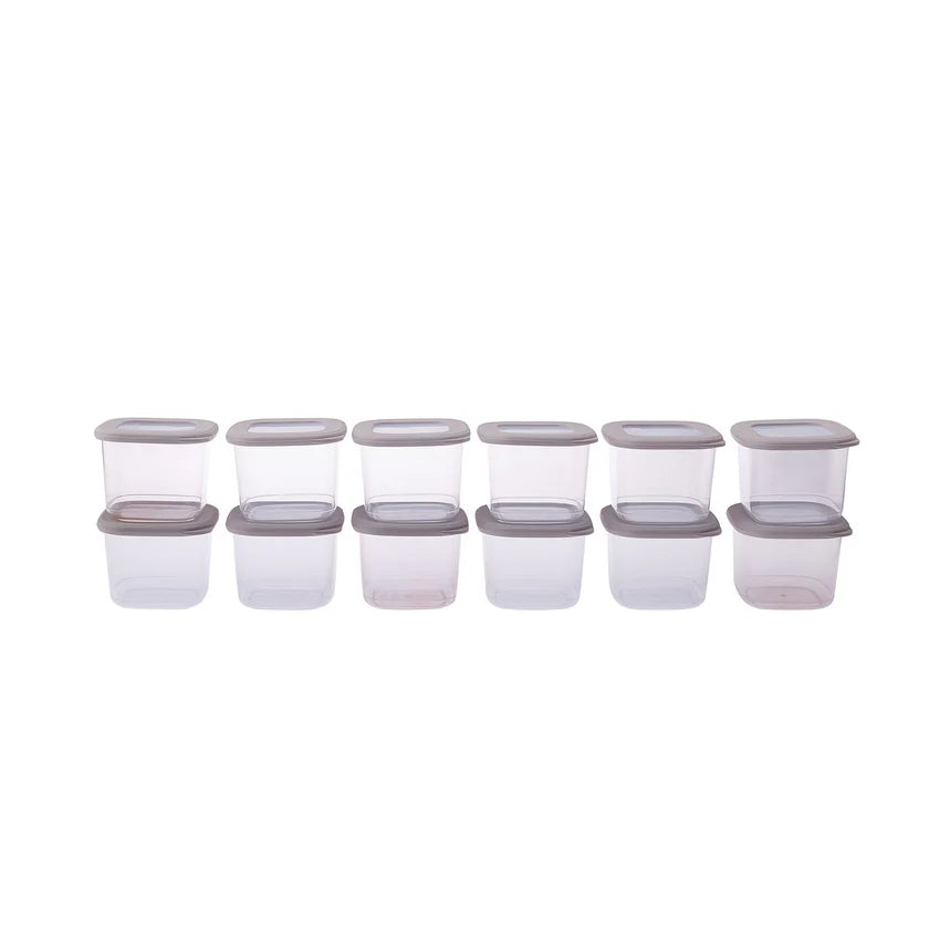 Forbs 12-Piece Storage Container, 500ml, Cream