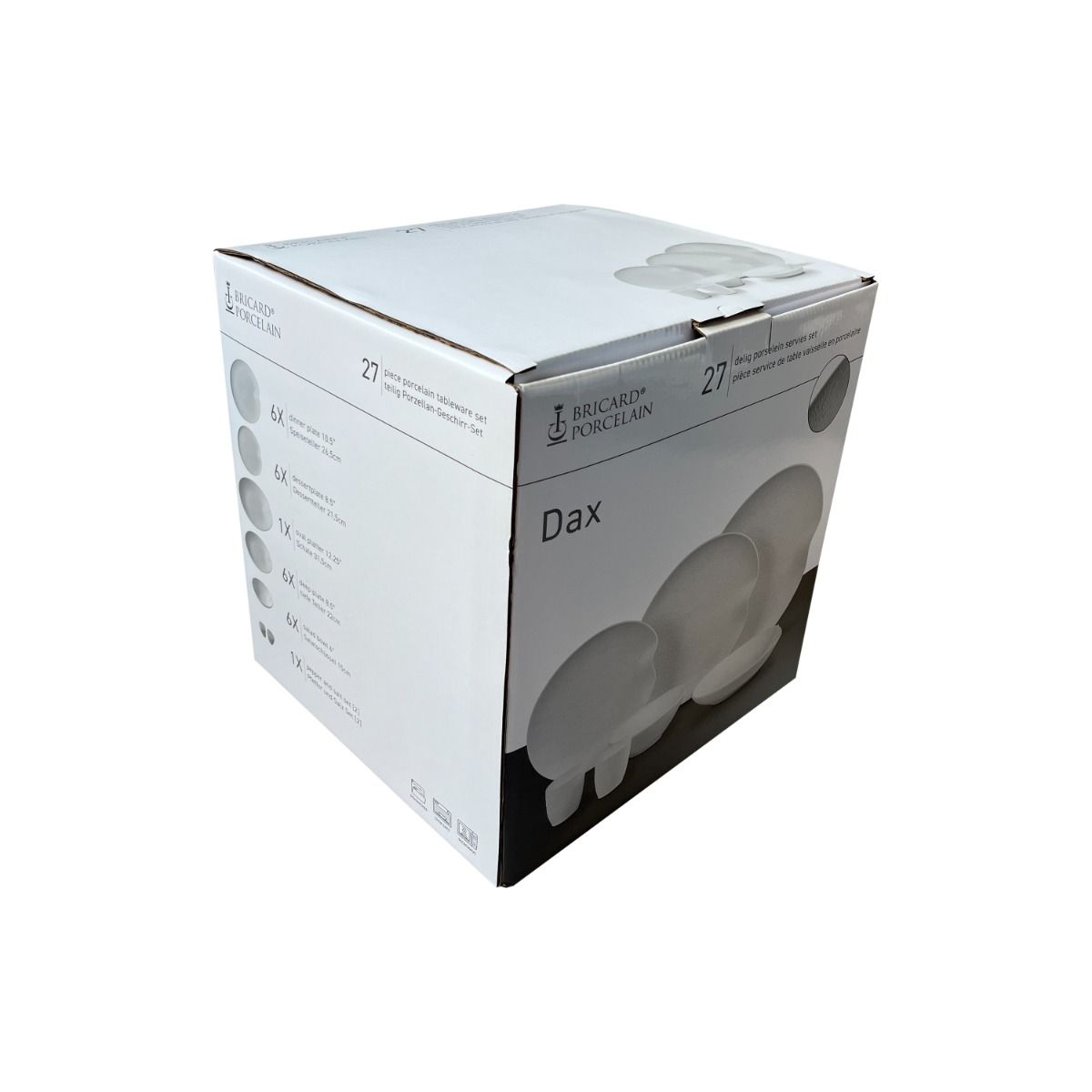 27-Piece Dinnerware Set for 6 People | Matt White