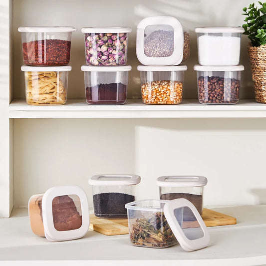 Forbs 12-Piece Storage Container, 500ml, Cream